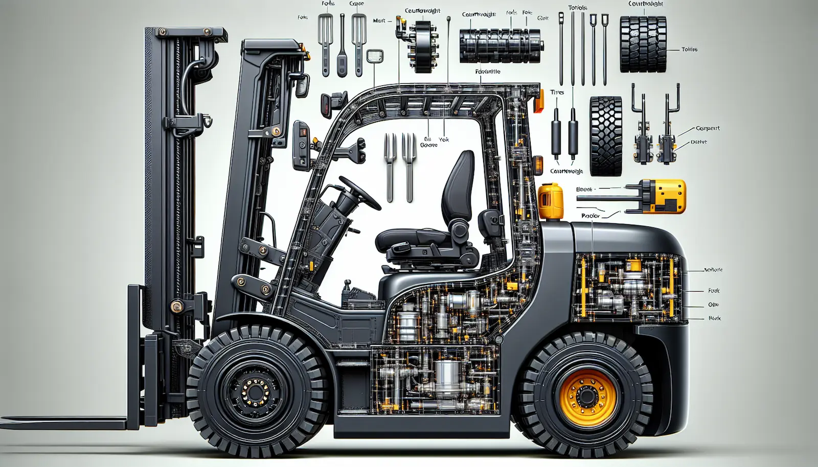 Your Guide to the Essential Parts of a Forklift