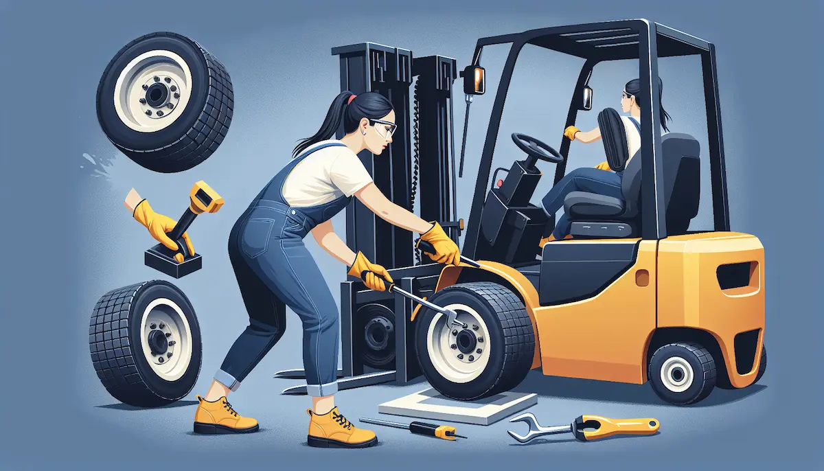 How to Change Electric Forklift Tires